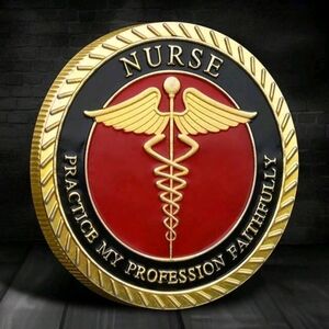 Nurse Caduceus Challenge Coin